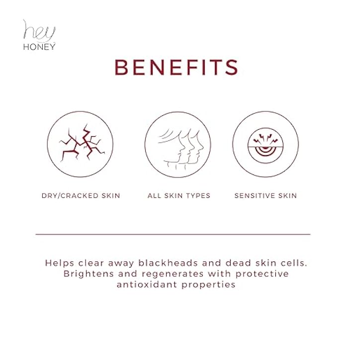 Hey Honey Skincare Propolis and Dead Sea Salt Microdermabrasion Facial Scrub For Sensitive Skin | Non-Abrasive Exfoliating Aimed Brighten Acne Scars, Remove Blackheads & Dead Skin Cells | 2.2 oz - Image 4