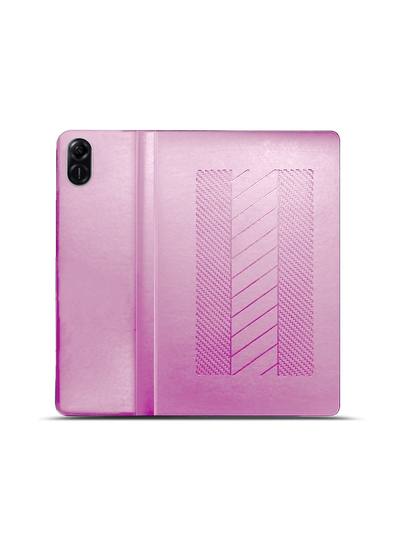 BYTER Honor Pad X8a 2024 (11 inch) Classic PU Leather Trifold Stand Flip Case Cover - Light Pink - Image 3