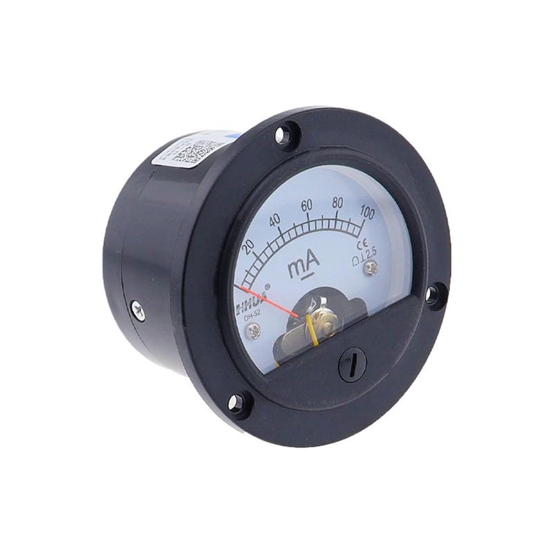 DH-52mA DC Pointer Ammeter Circular Instrument Measuring Current 1Pcs(2mA) - Image 2