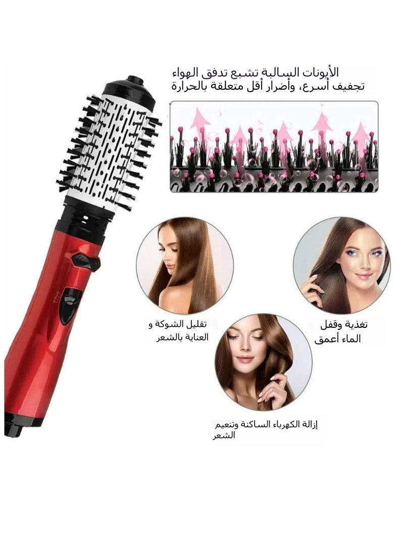 3 in 1 Hot Air Brush and 360° Rotating Hair Dryer for Dry Hair, Multitudet 3 in 1 Hair Dryer, Brush for Styling and Frizz Control, Dry Hair, Curls, Straighten Hair - Image 2