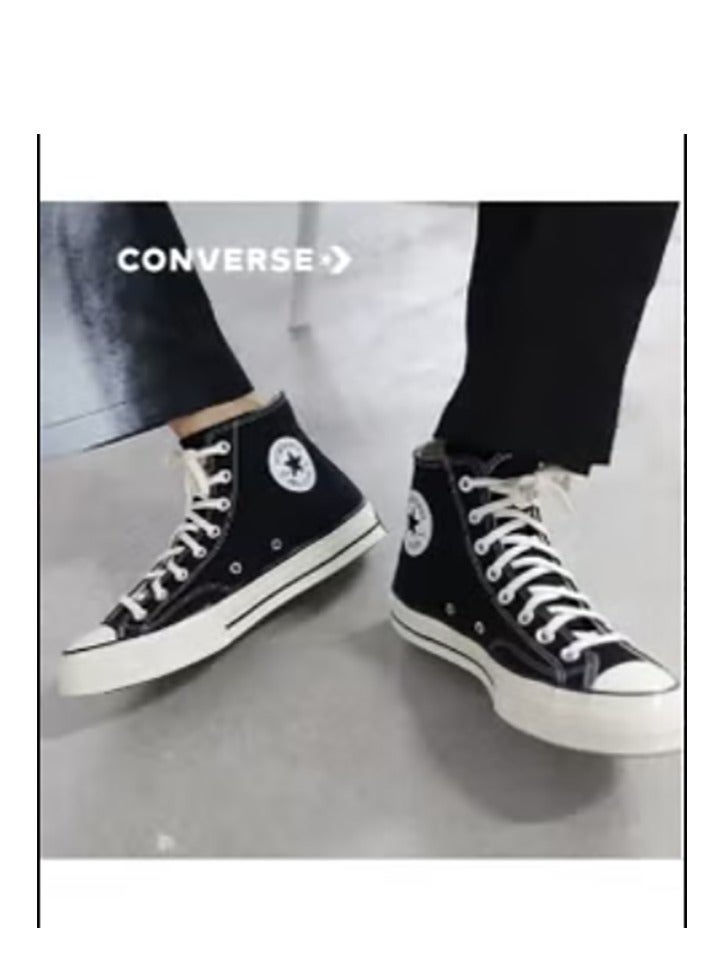 CONVERSE حذاء تشاك كلاسيك عالي من السبعينات - أسود - Image 1