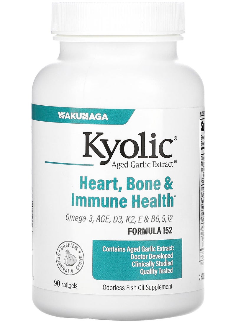 kyolic Heart, Bone & Immune Health, 90 Softgels