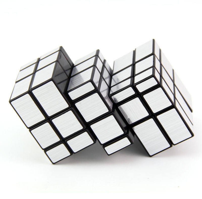 Two Siamesed Mirror Rubik'S Cube Handmade Diy Alien Bundled Restricted Rotating Mirror 2 Siamesed Fun Intelligence Rubik'S Cube - Image 5