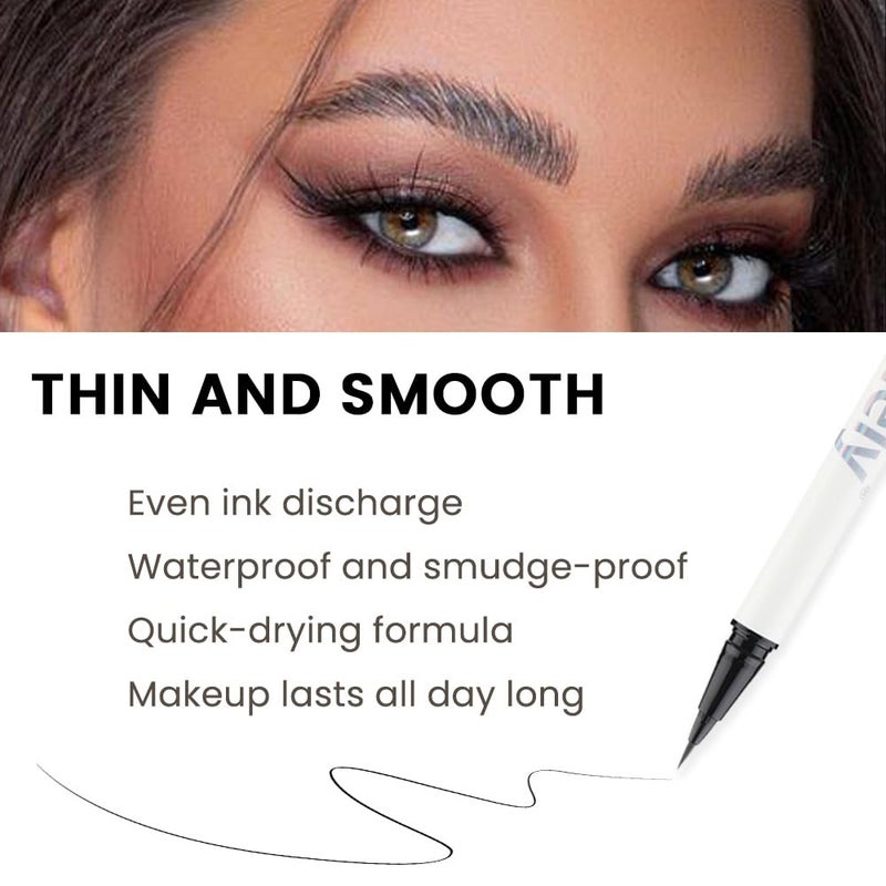 evpct Eyebrow Stencils Kit for Women Shaping, Eyebrow Shaper Makeup Kit, Eye Brow Stencil Shaper Tinting kits for Women, with Eyeliner, Eyebrows Pencil, Pomade, Brush and 10 Stencils, 06# MEDIUM BROWN - Image 3