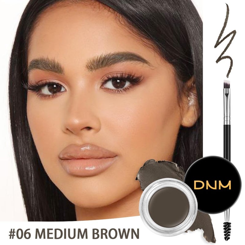evpct Eyebrow Stencils Kit for Women Shaping, Eyebrow Shaper Makeup Kit, Eye Brow Stencil Shaper Tinting kits for Women, with Eyeliner, Eyebrows Pencil, Pomade, Brush and 10 Stencils, 06# MEDIUM BROWN - Image 2