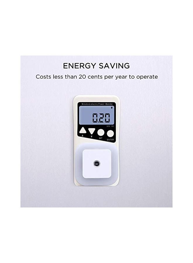 NIBEMINENT 6-Piece LED Night Lights White 2.2x2.2x1.6inch - Image 4