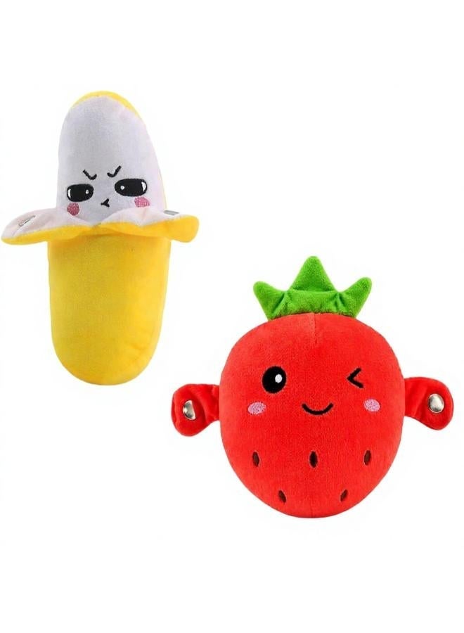 Interactive Musical Plush Toy Fruit Touch and Sensor with 15 Sound Modes and Interaction for 2 Persons - Battery Operated Musical Toy Banana for Kids - Image 5