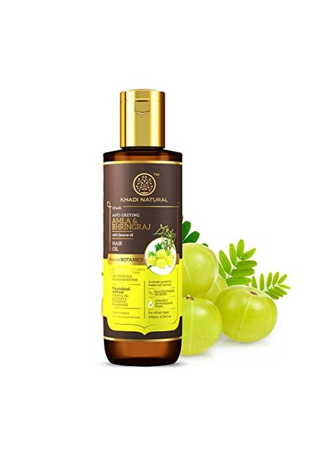 Khadi Natural Amla & Bhringraj Hair Oil Powered Botanics 200Ml - Image 2