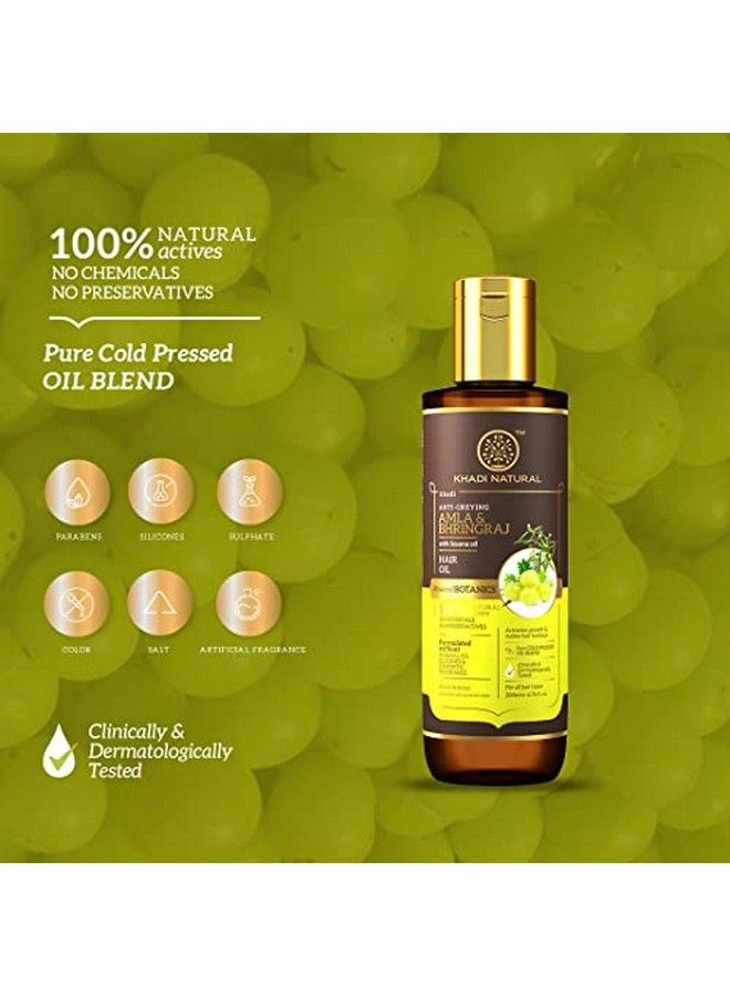 Khadi Natural Amla & Bhringraj Hair Oil Powered Botanics 200Ml - Image 5