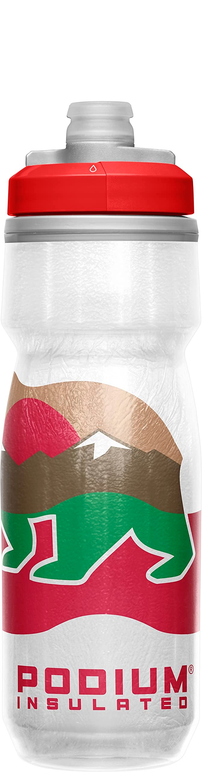 CamelBak Podium Chill Insulated Bike Water Bottle - Easy Squeeze Bottle - Fits Most Bike Cages - 21oz, California - Image 3