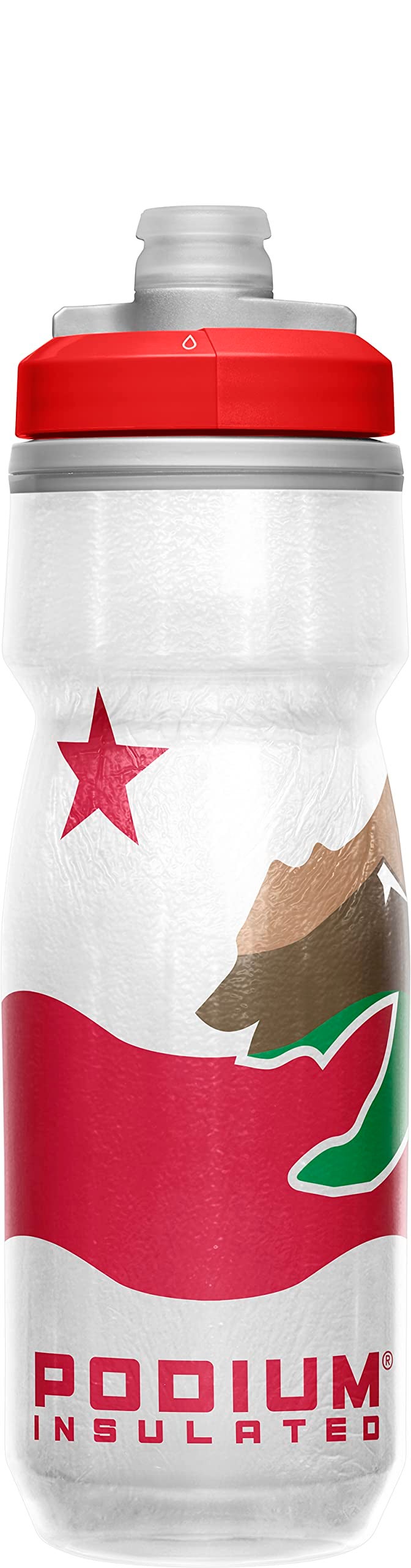 CamelBak Podium Chill Insulated Bike Water Bottle - Easy Squeeze Bottle - Fits Most Bike Cages - 21oz, California - Image 1