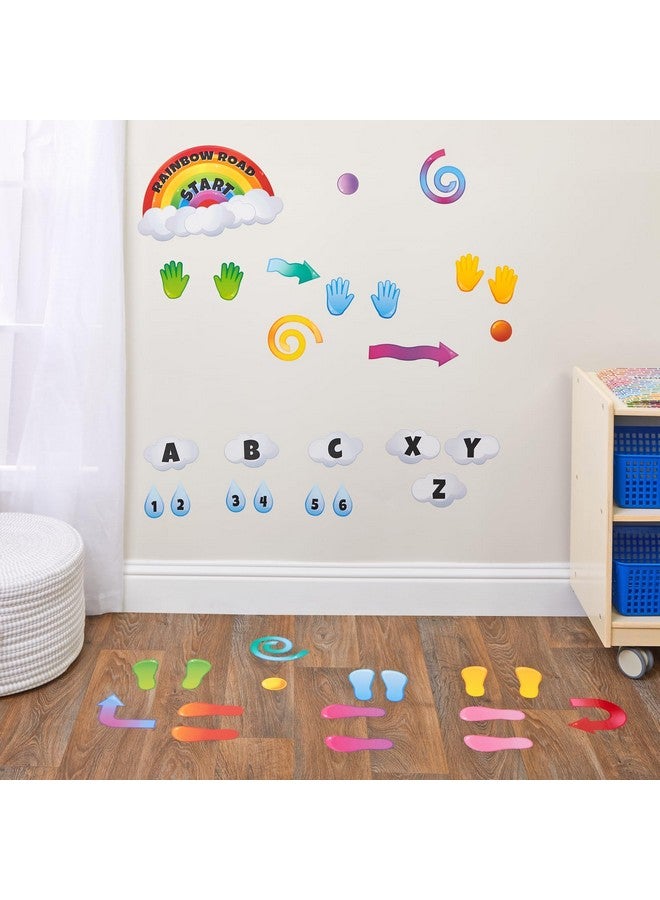 Really Good Stuff Rainbow Sensory Path Decals For Floor & Wall Deluxe Sensory Kit (159 Decals) Rainbow Stickers For Classroom Teacher Essentials And Must Haves.  - Image 4