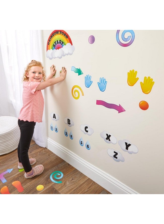 Really Good Stuff Rainbow Sensory Path Decals For Floor & Wall Deluxe Sensory Kit (159 Decals) Rainbow Stickers For Classroom Teacher Essentials And Must Haves.  - Image 3
