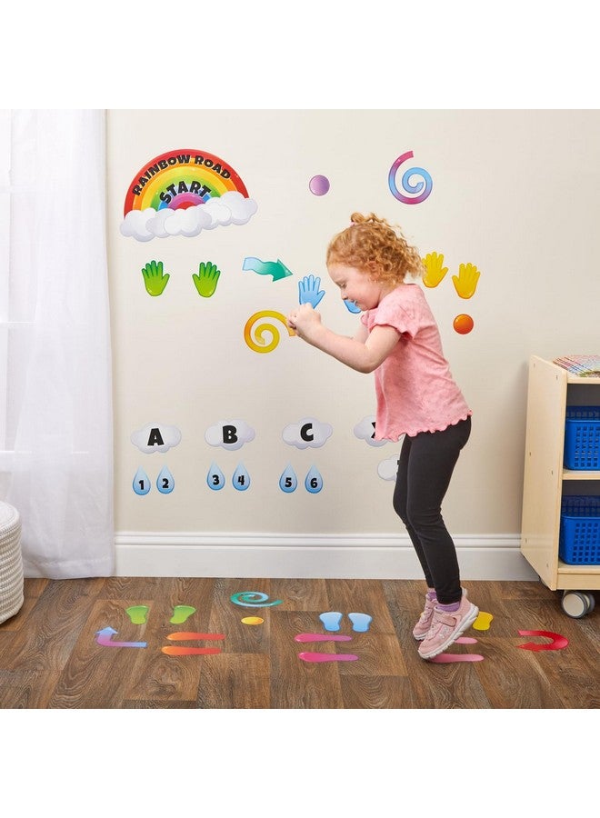 Really Good Stuff Rainbow Sensory Path Decals For Floor & Wall Deluxe Sensory Kit (159 Decals) Rainbow Stickers For Classroom Teacher Essentials And Must Haves.  - Image 2