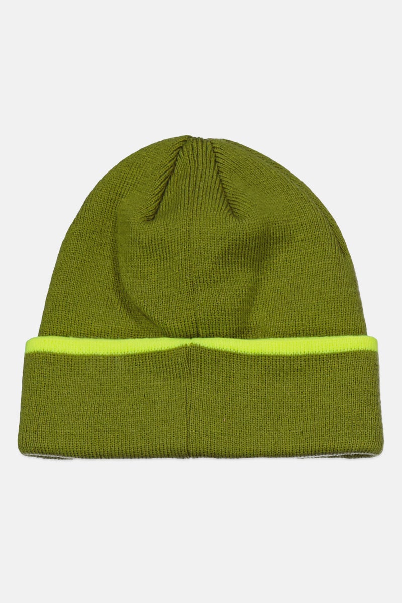 FILA Men Brand Logo Beanie Hat, Green - Image 2