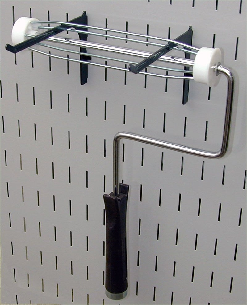 Wall Control 6in Reach Extended Hook Pair - Slotted Metal Pegboard Hooks Pegboard and Slotted Tool Board – Black - Image 4