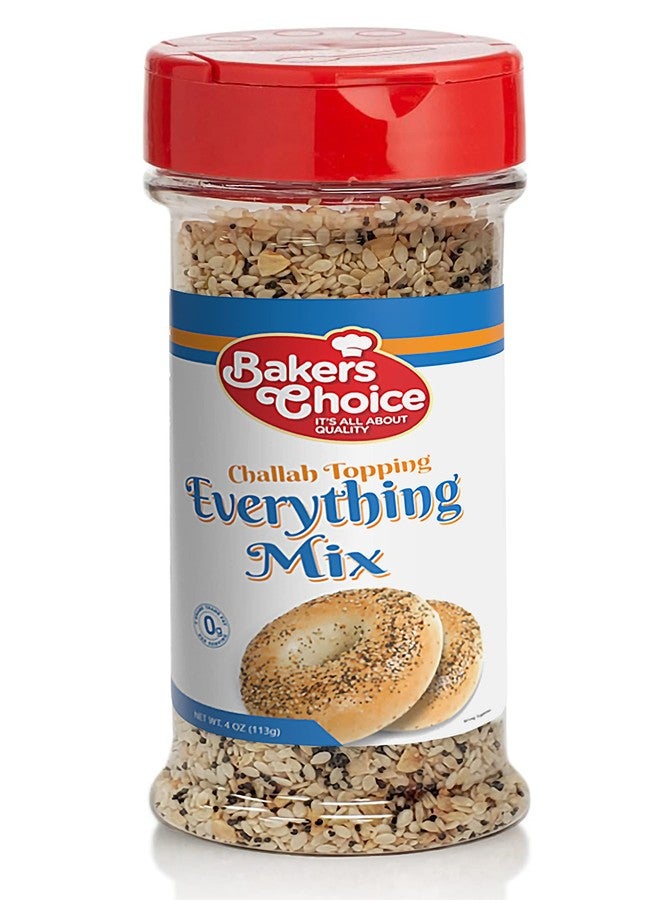 Baker's Choice مزيج بيكرز تشويس الشامل لتزيين خبز الشالا - مزيج توابل طبيعي بالكامل لتزيين خبز البيغل بالسمسم - عبوة قابلة لإعادة الإغلاق - كوشير - 113 غرام - بيكرز تشويس - Image 1