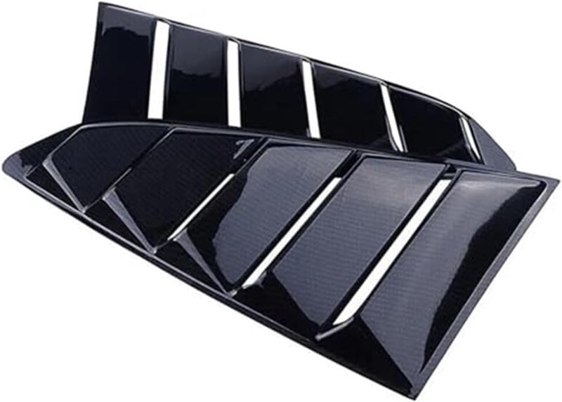 QASULER Car Rear Louver Window Cover for Ford Mustang - Image 5