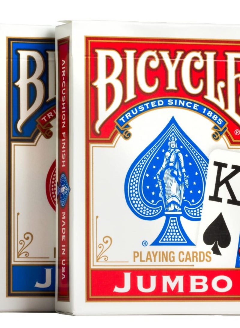 Bicycle Bicycle Playing Cards, Jumbo Index, 2 Pack  - Image 1