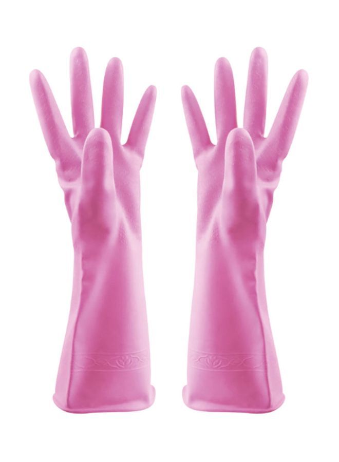 NIBEMINENT Pair Of Multifunctional Cleaning Gloves Pink S  - Image 1