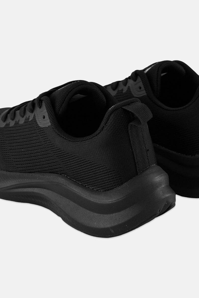 RBX Men Lace Up Running Shoes, Black - Image 2