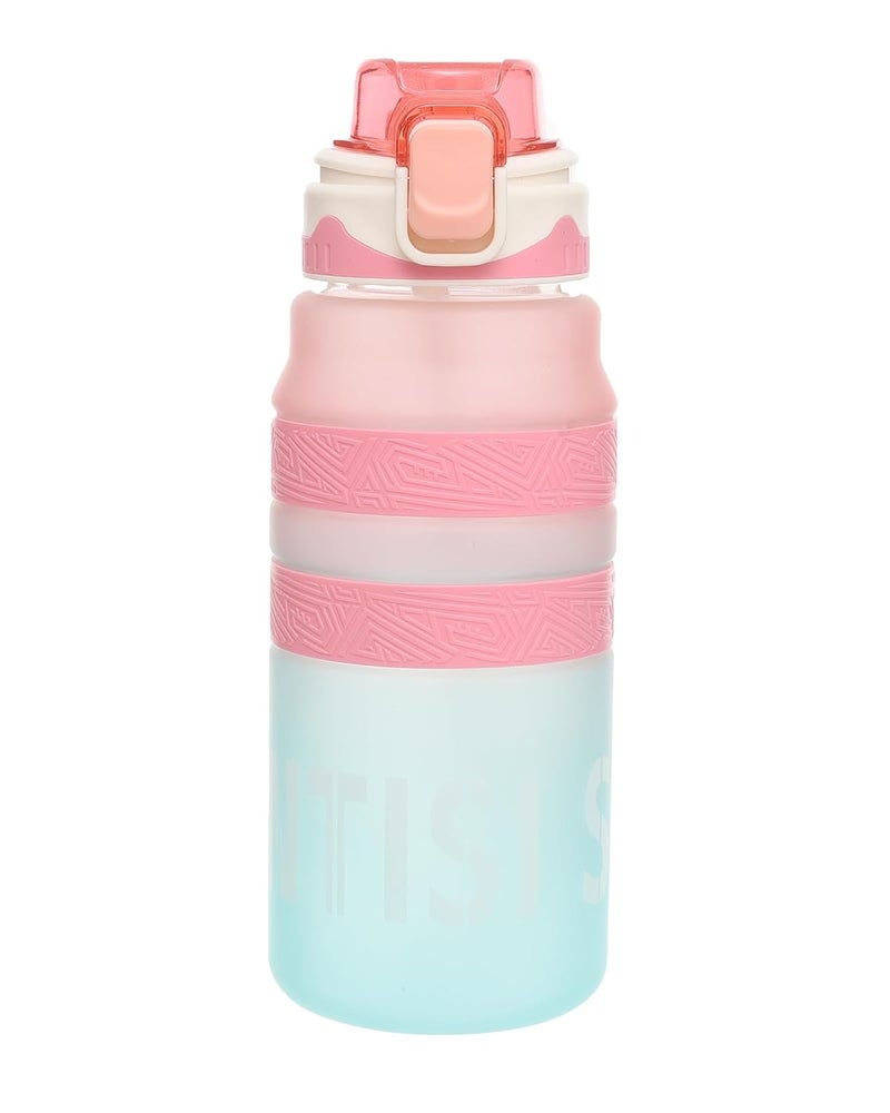 Genaric AG-3 27-12 Acrylic Sports Water Bottle 800ml, with Handle & Silicone Straw - Multi Colour