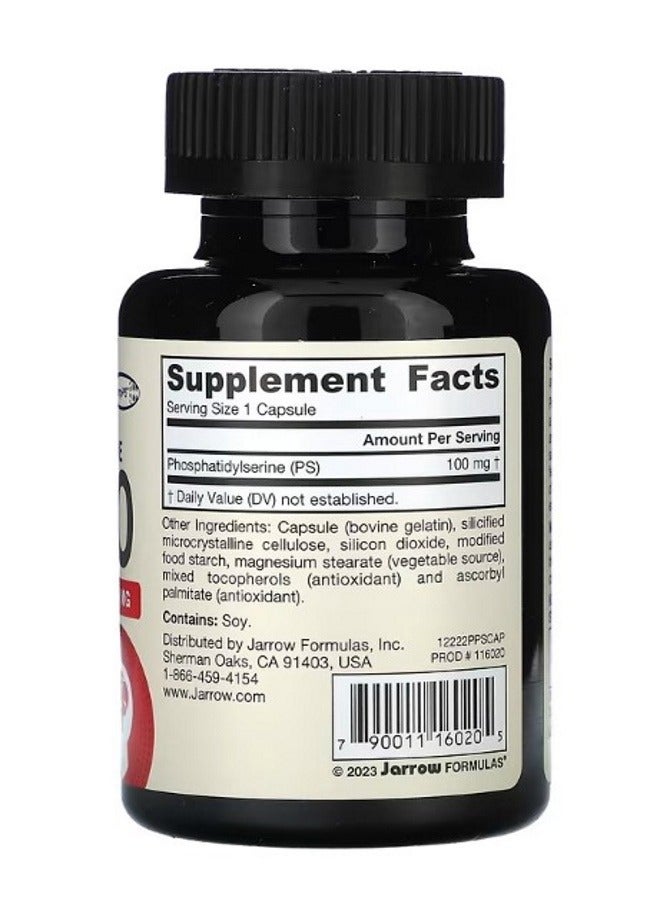 jarrow formulas PS 100 Phosphatidylserine 100 mg 120  Capsules - Image 2