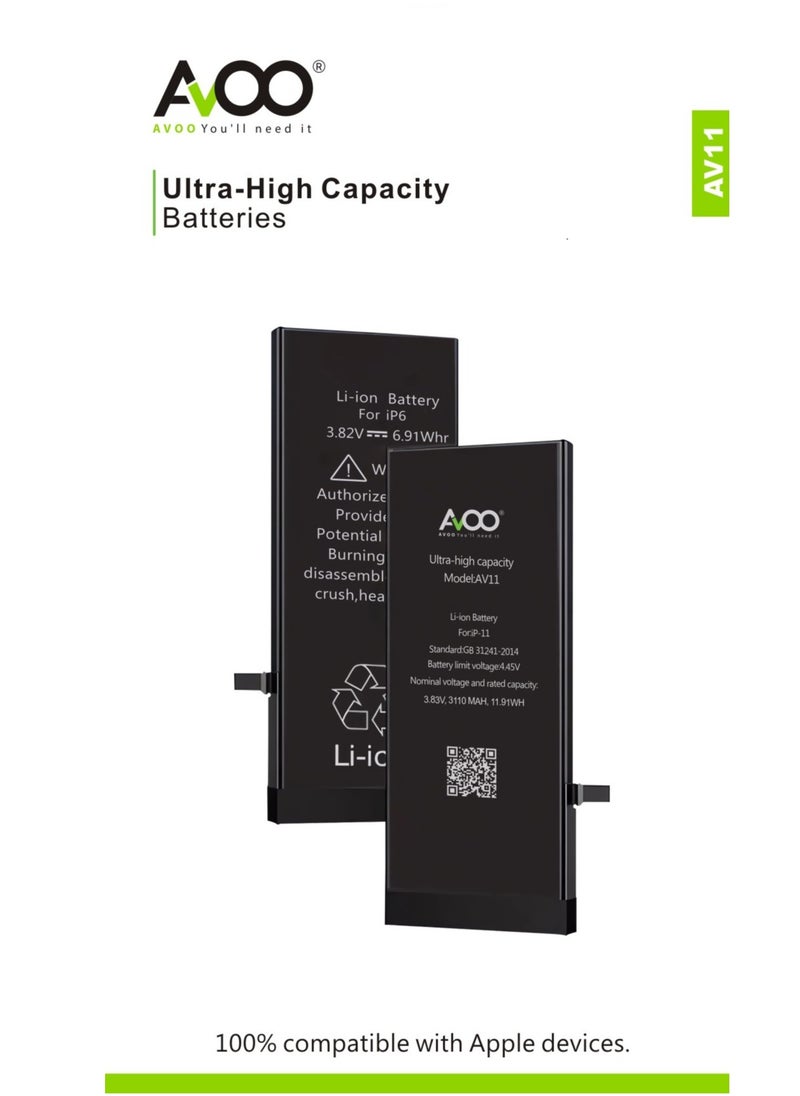AVOO - BATTERY IPHONE XR - Image 1