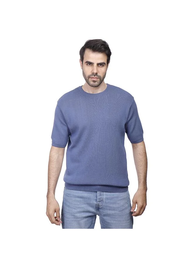 Coup Coup Men Plain T-Shirt With Round Neck And Short Sleeves