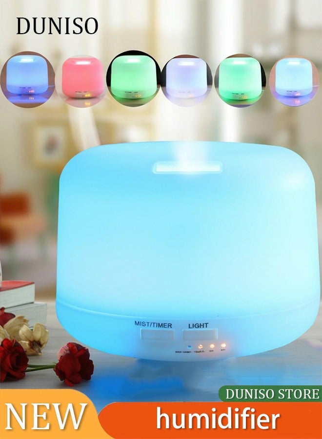 إسكدنيا 7-Colour LED Light Lamp Aroma Diffuser Essential Oil Air Humidifier - Image 2