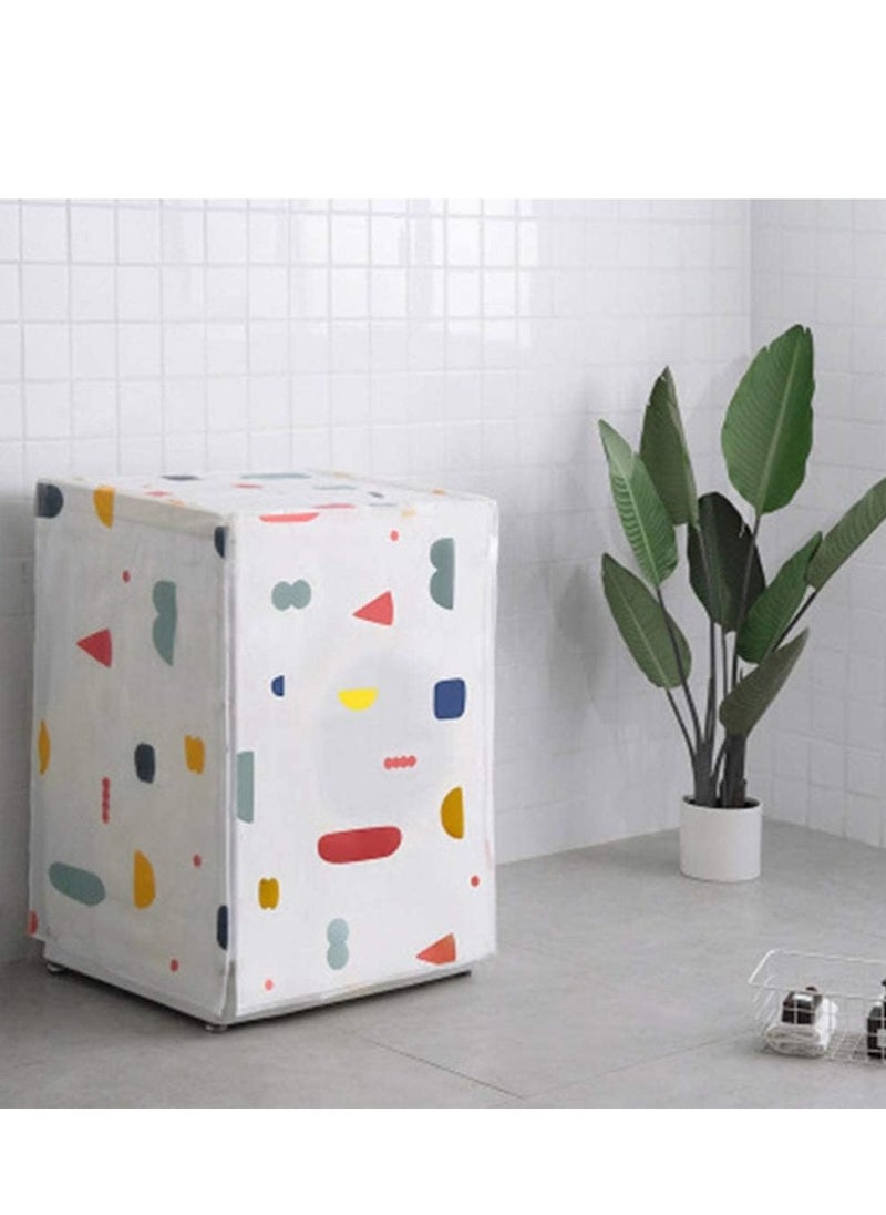KASTWAVE 2 Pcs Washing Machine Covers Waterproof Dustproof Washer Dryer Machine Protection Case Washing Appliance Protectors Top Loading Style  - Image 5