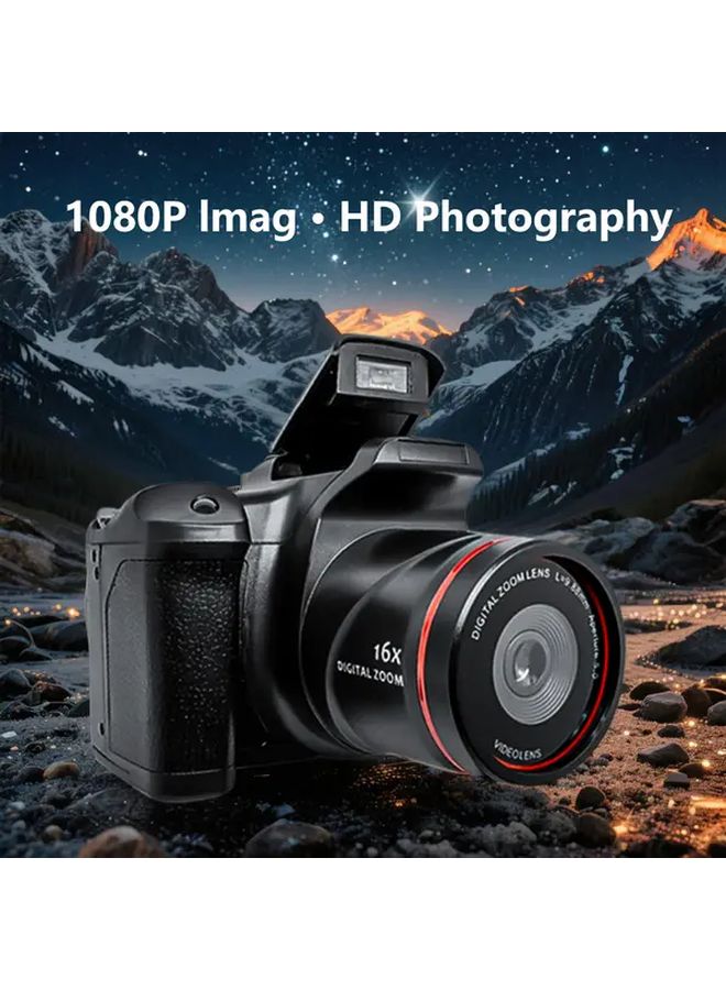 16x Digital Zoom Compact Portable Camera 2.4 Inch LCD Screen 1080P HD Video Recording Auto Focus USB Charging Travel Vlog Camera for Beginners Content Creators Streaming Equipment Durable Build High Quality Lens - Image 1