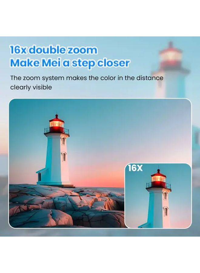 16x Digital Zoom Compact Portable Camera 2.4 Inch LCD Screen 1080P HD Video Recording Auto Focus USB Charging Travel Vlog Camera for Beginners Content Creators Streaming Equipment Durable Build High Quality Lens - Image 4