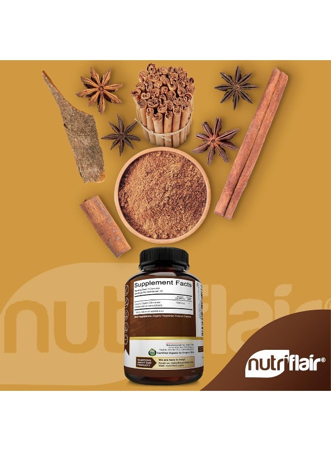 NutriFlair Ceylon Cinnamon (1200mg/Serving, 120 Capsules) - Image 2