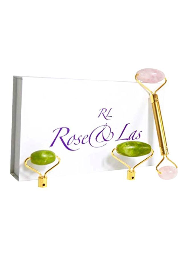 NIBEMINENT 4 In 1 Jade Roller Facial Massage Tool Multicolour - Image 1