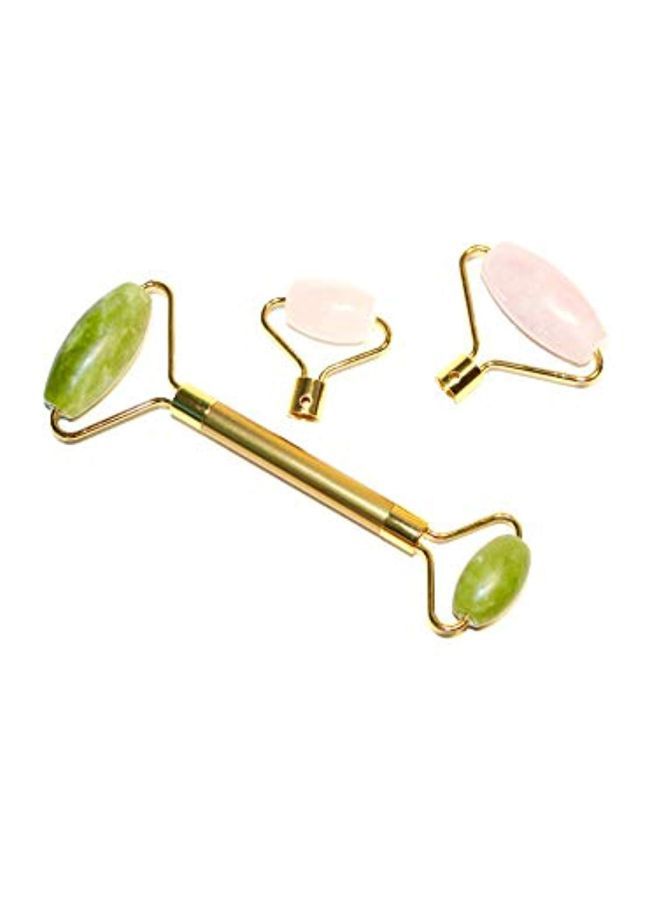 NIBEMINENT 4 In 1 Jade Roller Facial Massage Tool Multicolour - Image 5