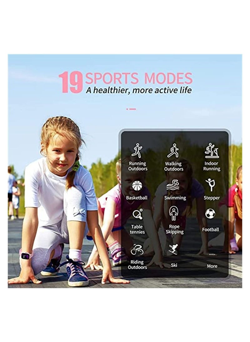 DMG TECH - Fitness Tracker Watch for Kids, IP68 Waterproof Kids Smart Watch with 1.4" DIY Watch Face 19 Sport Modes, Pedometers, Heart Rate, Sleep Monitor, Great Gift for Boys Girls Teens 6-16 - Image 1