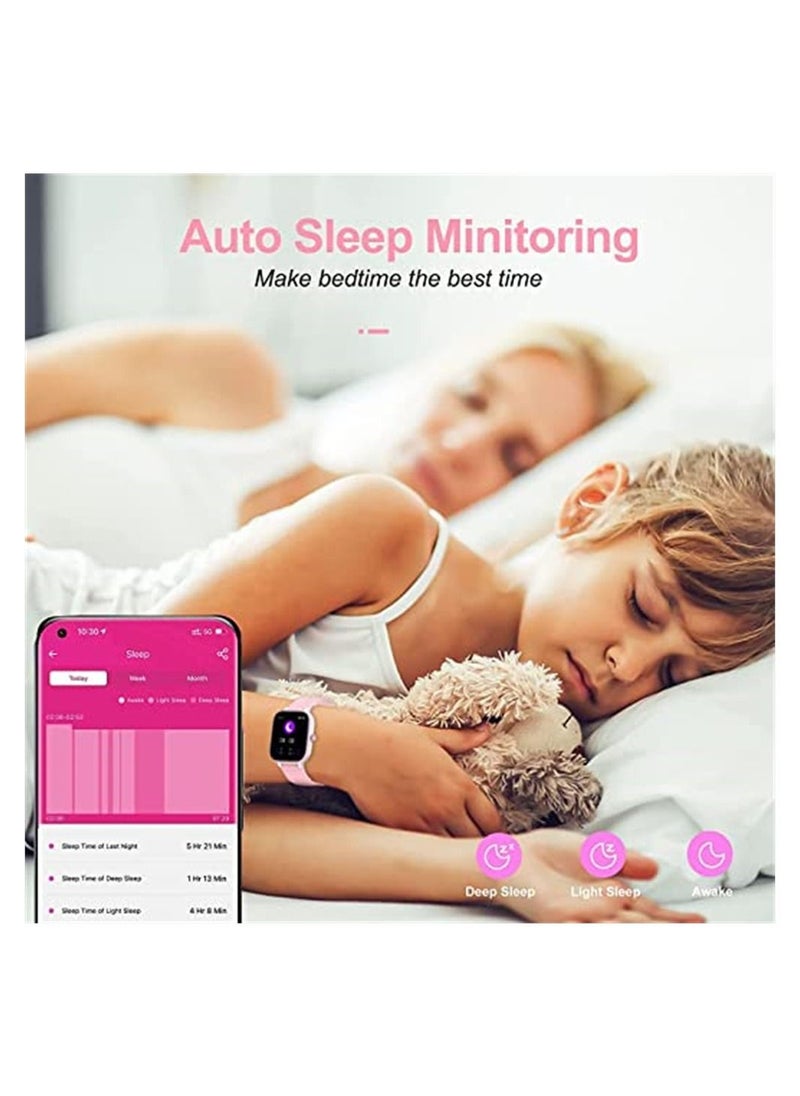 DMG TECH - Fitness Tracker Watch for Kids, IP68 Waterproof Kids Smart Watch with 1.4" DIY Watch Face 19 Sport Modes, Pedometers, Heart Rate, Sleep Monitor, Great Gift for Boys Girls Teens 6-16 - Image 1