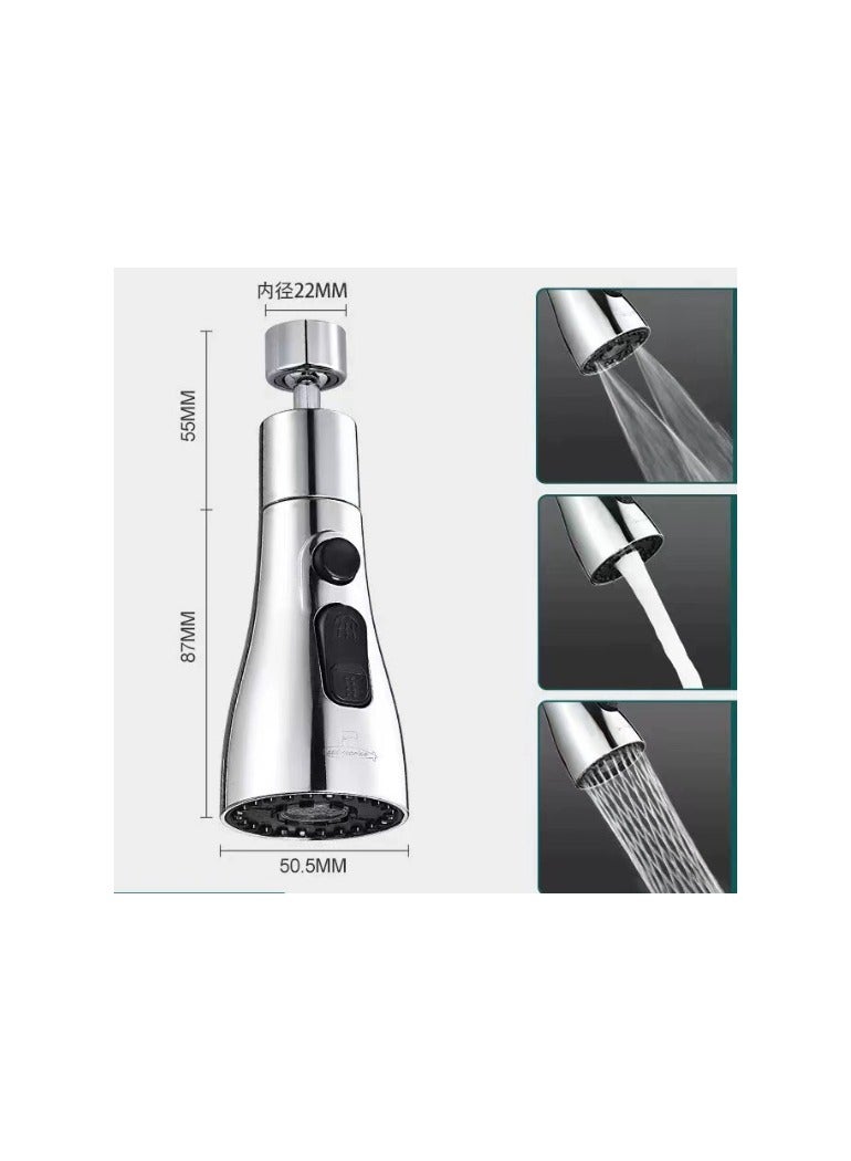 Kitchen Tap Spray Head 360 Degree Swivel Spout Kitchen Sink Tap Spray Attachment Head with 3 Modes for 22mm Faucet Tap Adapter Accessories  - Image 2