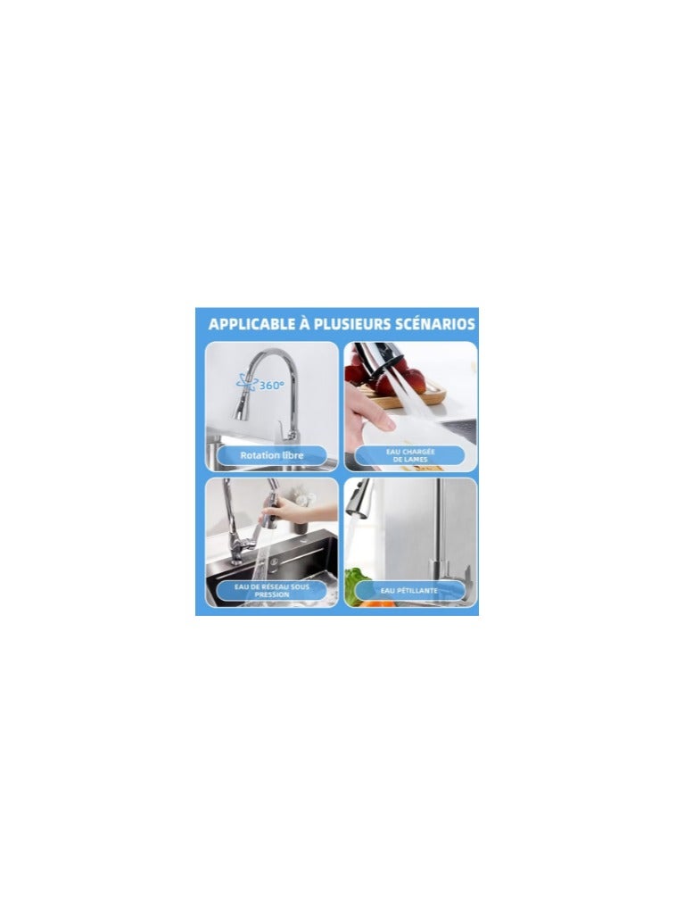 Kitchen Tap Spray Head 360 Degree Swivel Spout Kitchen Sink Tap Spray Attachment Head with 3 Modes for 22mm Faucet Tap Adapter Accessories  - Image 4
