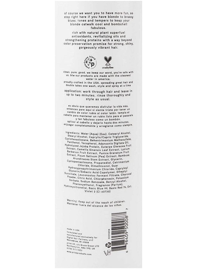 PRIVE - Blonde Rush Conditioner (33.8 fl oz) - Unparalleled Shine & Nourishment to Your Blonde Hair to Keep Your Blonde Catwalk Cool and Fabulous - Image 2