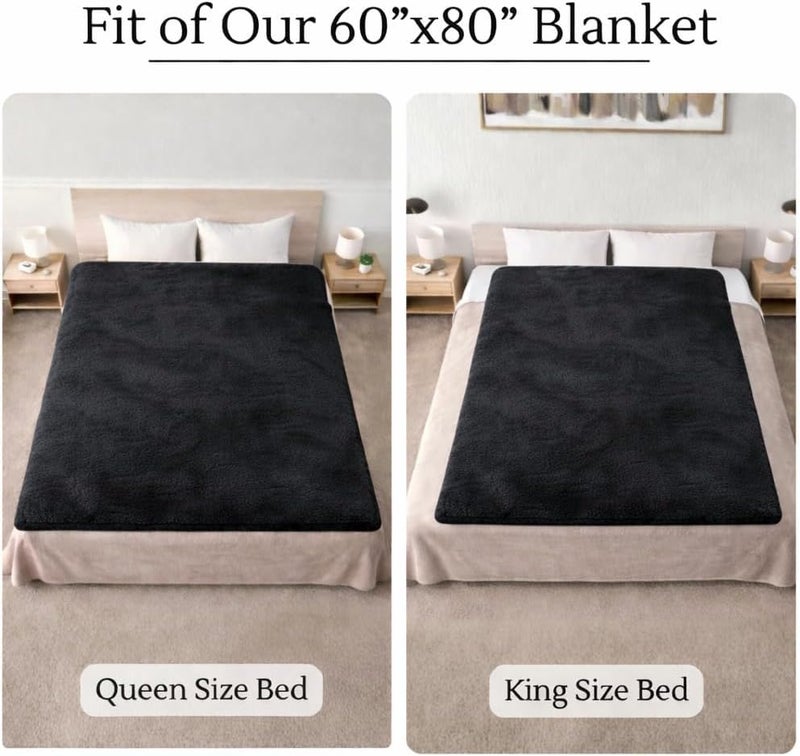 CREW FLX Waterproof Blanket for Bed Intimacy 80 x 60 Queen Size Reversible Plush Fleece Love Blanket Moisture Absorbent TPU Layer Stain Proof Couch Bed Mattress Water Proof Cover RedBlack - Image 3