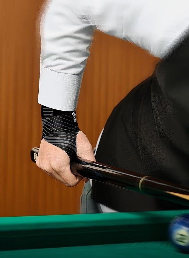 REXCHI Outdoor Sports Wrist Guard Durable Breathable Wrist Guard Billiard Support Wrap-Around Wrist Guard Billiards Badminton Tennis Training Sports Wrist Guard Protective Gear Black Right Hand - Image 2