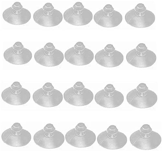 20PCS 18MM07 FURNITURE DESK GLASS TRANSPARENT ANTICOLLISION SUCTION CUPS SUCKER HANGER PADS FOR GLASS PLASTIC WITHOUT HOOKS