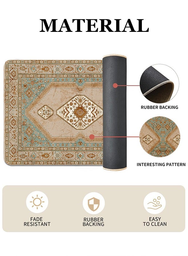 2 PCS Kitchen Floor Mats Rugs Set, Cushion Floor Carpet, Waterproof, Oil Resistant and Anti-Fatigue PU Standing Mat for Kitchen, Floor, Office, Sink, Laundry 45*75CM+45*120CM - Image 4