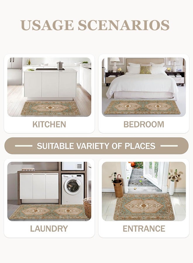 2 PCS Kitchen Floor Mats Rugs Set, Cushion Floor Carpet, Waterproof, Oil Resistant and Anti-Fatigue PU Standing Mat for Kitchen, Floor, Office, Sink, Laundry 45*75CM+45*120CM - Image 5