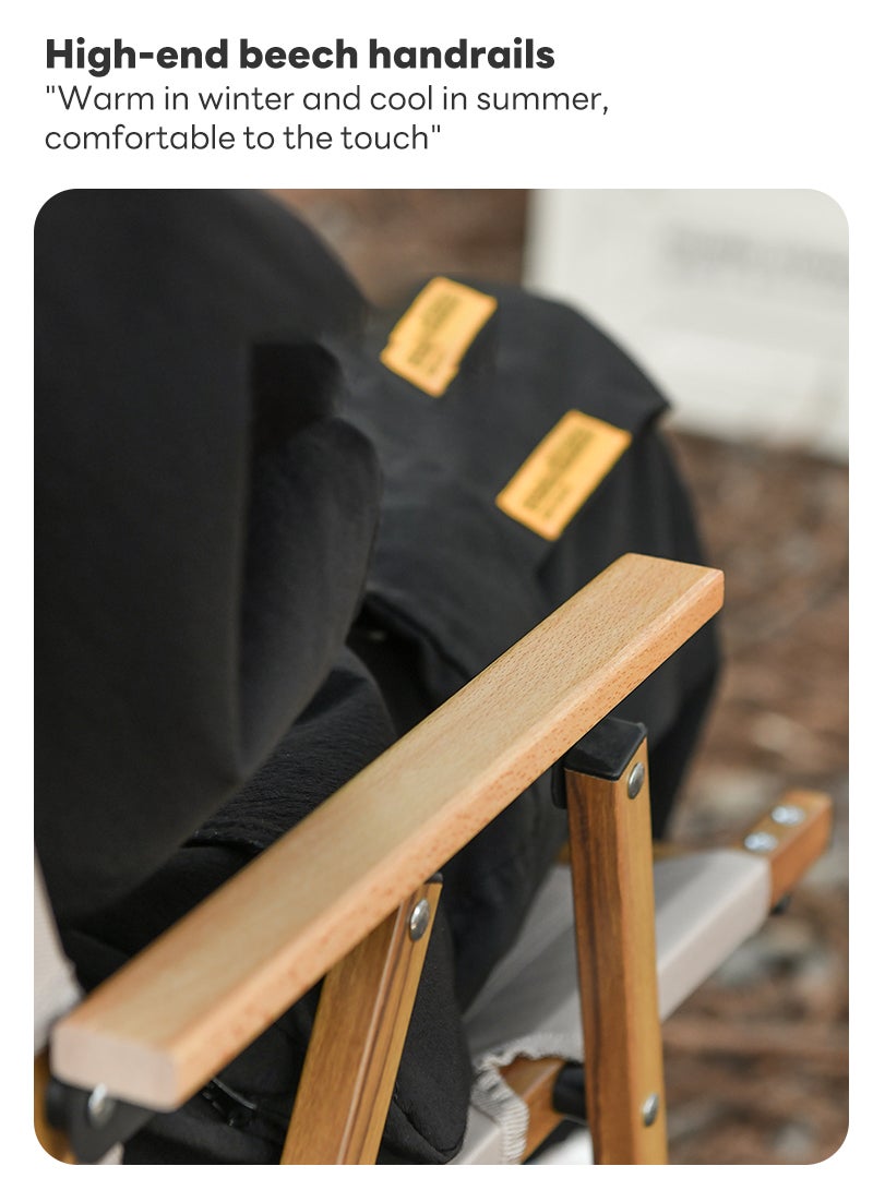 Sharpdo Outdoor Portable Waterproof Oxford Cloth Folding Chair, Suitable for Camping, Seaside, and Outdoor Activities 51*50*78CM - Image 2