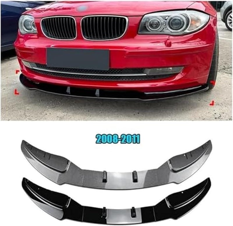 QASULER Front Bumper Lip Splitter for BMW 1 Series - Image 3