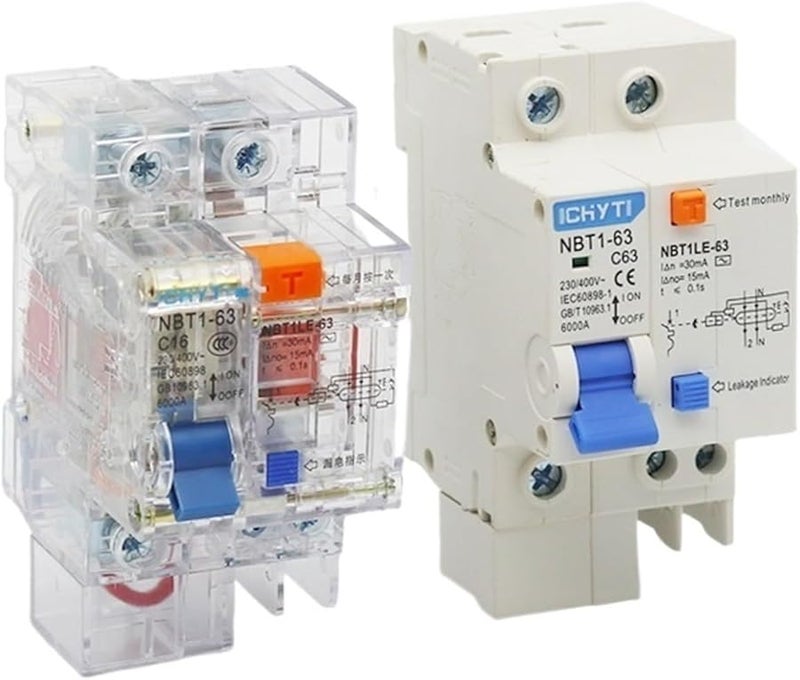 10A 1P N Residual Current Circuit Breaker ELCB RCCB DZ47LE NBT1LE - Image 1