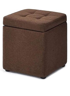 FFD Storage Ottoman Cube Footrest Seat,Space Saving Foldable Storage Ottoman Boxes Padded with Memory Foam Folding Stool